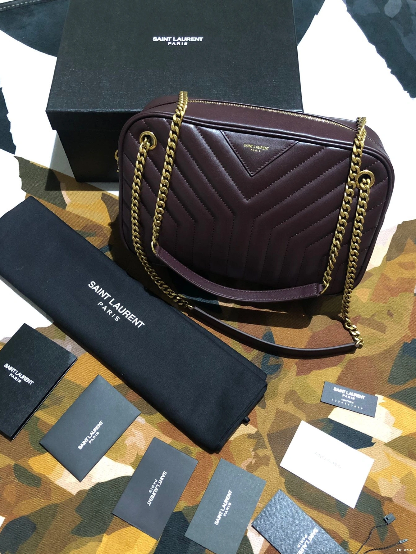 Repladies REP Y-QUILTED YSL IN JOAN BAG CAMERA SMOOTH LEATHER 0803